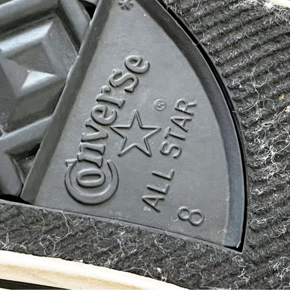 Converse Ox Sneaker Grey Amp Cloth Low Top Textile Weave Sz M 8 / W 10 Silver - Picture 11 of 13